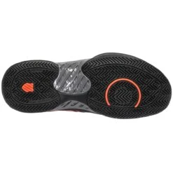 K-Swiss Hypercourt Express 2 Men's Tennis Shoe (Black/Grey/Orange) -Tennipro Store 06613 042.05