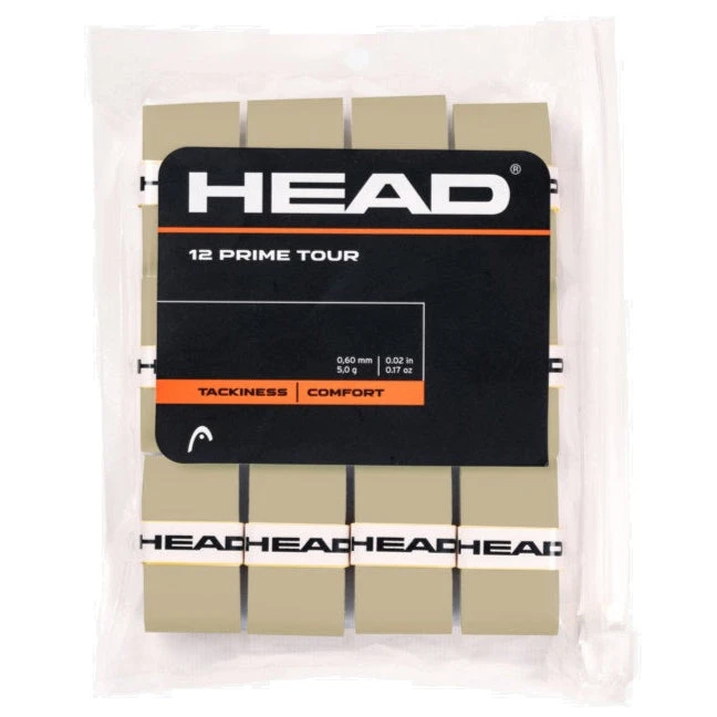 Head Prime Tour Overgrip 12 Pack (Grey) 3 Head Prime Tour Overgrip 12 Pack (Grey)
