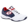 Lotto Space 600 II Men's Tennis Shoe (All White/Navy Blue) 2 Lotto Space 600 II Men's Tennis Shoe (All White/Navy Blue) -Tennipro Store 213630 5XZ