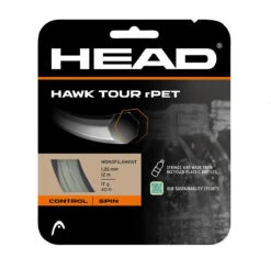 Head Hawk Tour RPet 17/1.25 Tennis String Natural