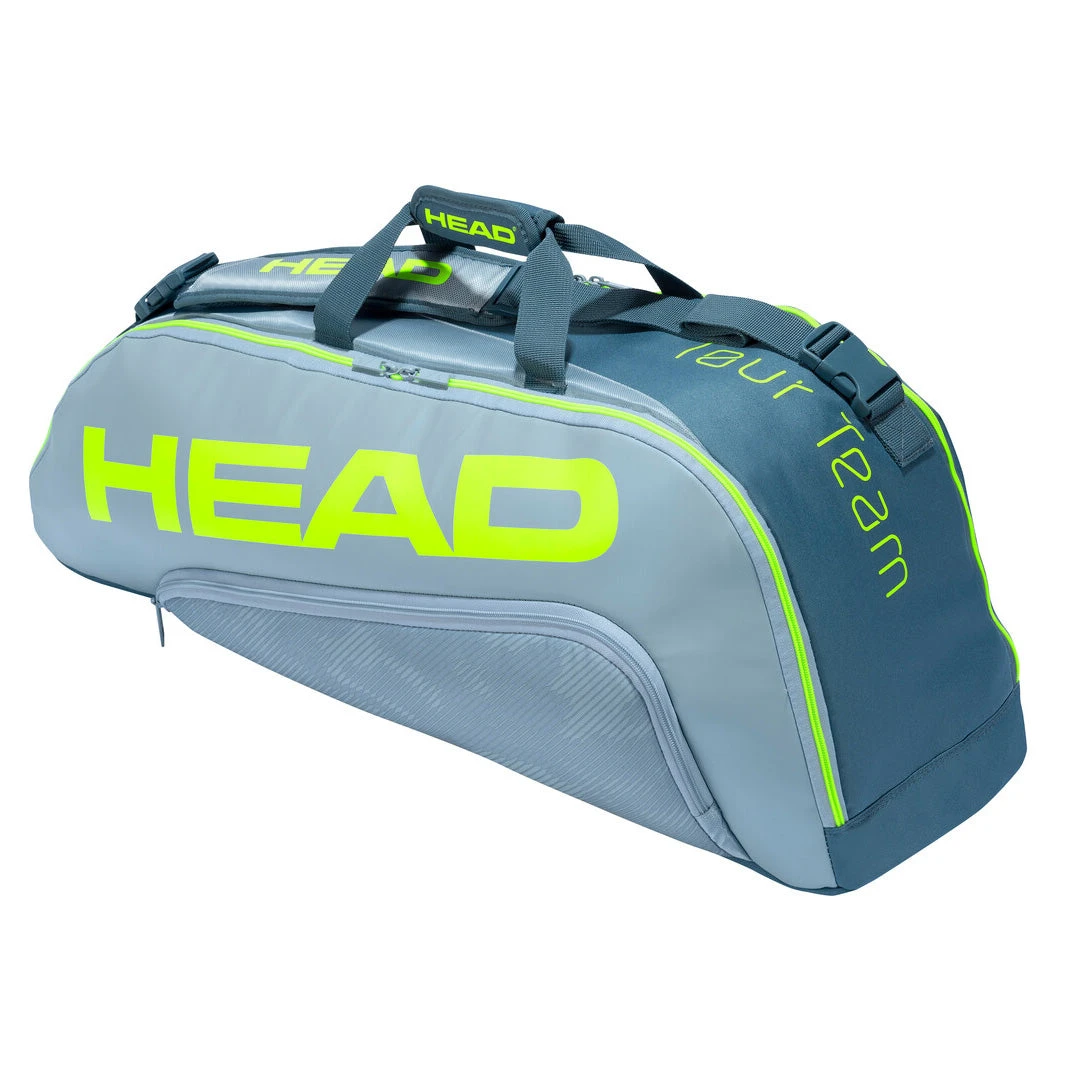 Head Tour Team Extreme Combi 6 Pack Racquet Bag (Yellow/Grey) 3 Head Tour Team Extreme Combi 6 Pack Racquet Bag (Yellow/Grey)