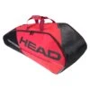 Head Tour Team Combi 6 Pack Racquet Bag (Black/Red) -Tennipro Store 283482 Tour Team 6R Combi BKRD 185