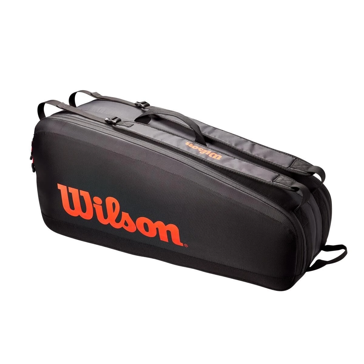 Wilson Tour 6 Pack Racquet Bag (Black/Red) 4 Wilson Tour 6 Pack Racquet Bag (Black/Red) - Image 2