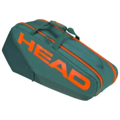 Head Pro Racquet Bag M (Green/Orange) -Tennipro Store 442168