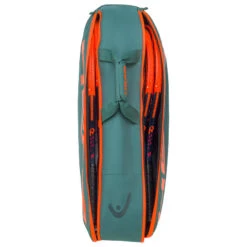 Head Pro Racquet Bag M (Green/Orange) -Tennipro Store 442186