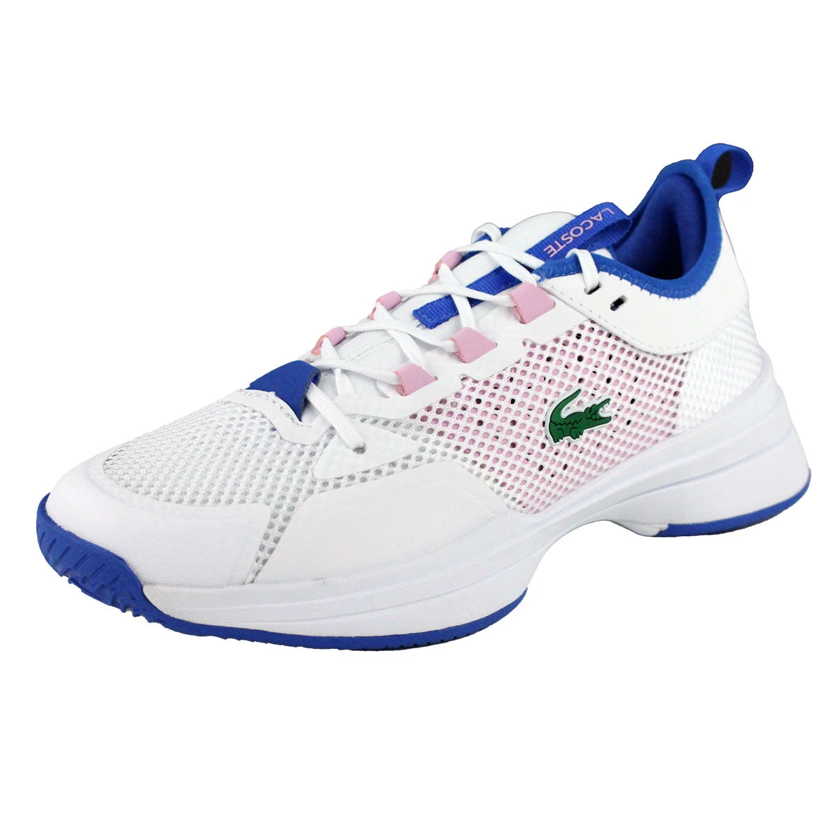 Lacoste AG-LT21 Textile Women's Tennis Shoes (White/Pink) 7 Lacoste AG-LT21 Textile Women's Tennis Shoes (White/Pink) - Image 5