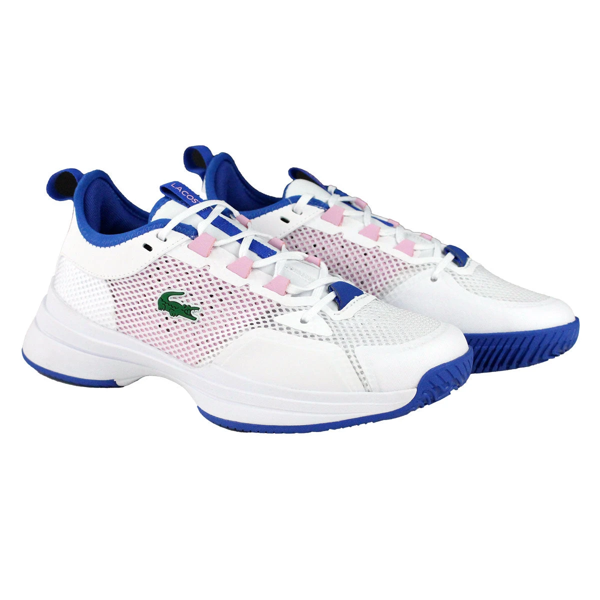 Lacoste AG-LT21 Textile Women's Tennis Shoes (White/Pink) 5 Lacoste AG-LT21 Textile Women's Tennis Shoes (White/Pink) - Image 3