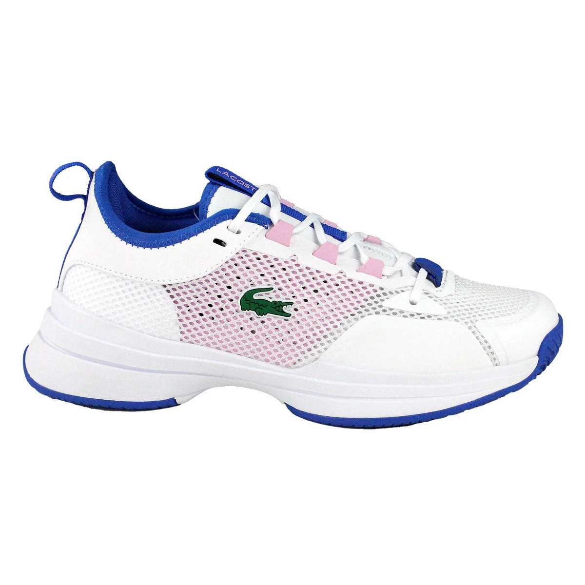 Lacoste AG-LT21 Textile Women's Tennis Shoes (White/Pink) 3 Lacoste AG-LT21 Textile Women's Tennis Shoes (White/Pink)