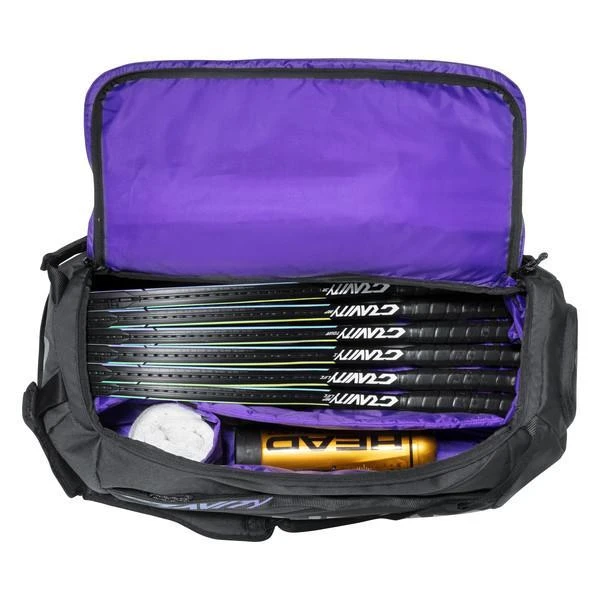 Head Gravity Duffel 6 Pack Racquet Bag (Black/Purple) 4 Head Gravity Duffel 6 Pack Racquet Bag (Black/Purple) - Image 2
