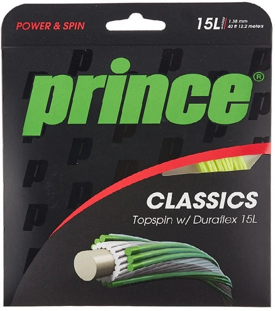 Prince TopSpin 15L/1.38 Duraflex Tennis String (Yellow) 3 Prince TopSpin 15L/1.38 Duraflex Tennis String (Yellow)