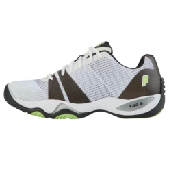 Prince T22.5 Men's Tennis Shoe (White/Green/Black) -Tennipro Store 8P491149 LATERAL