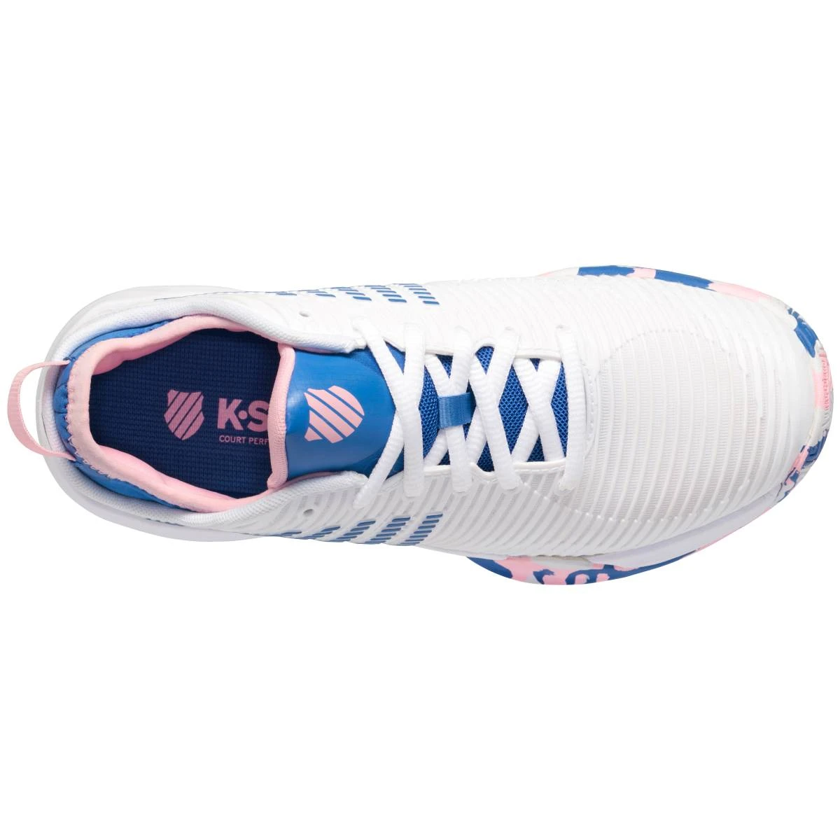 K-Swiss Hypercourt Supreme Women's Tennis Shoe (White/Star Sapphire/Orchid Pink) 6 K-Swiss Hypercourt Supreme Women's Tennis Shoe (White/Star Sapphire/Orchid Pink) - Image 4