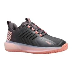 K-Swiss Ultrashot 3 Women's Tennis Shoe (Asphalt/Peach/White) 13 K-Swiss Ultrashot 3 Women's Tennis Shoe (Asphalt/Peach/White) -Tennipro Store 96988 007.01
