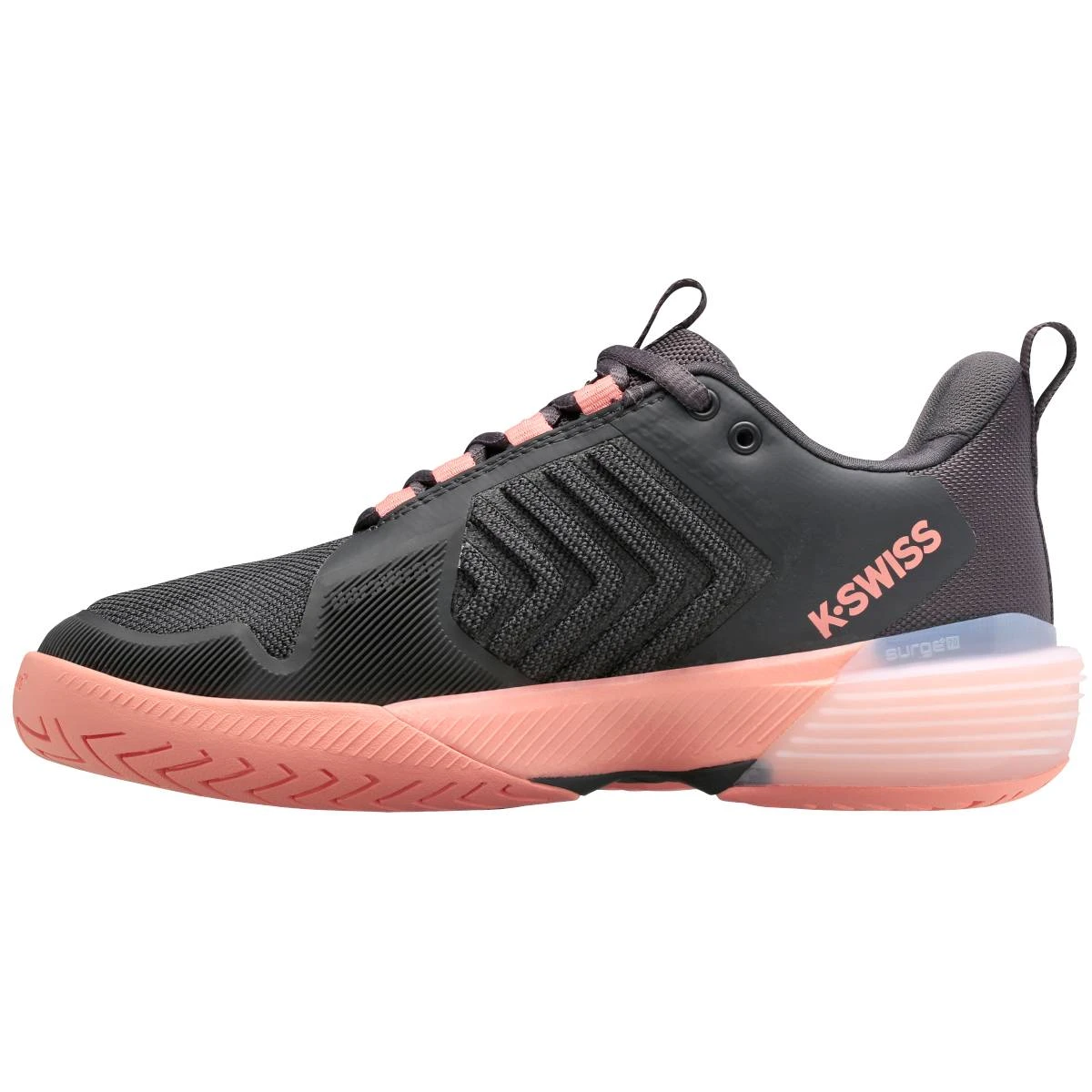 K-Swiss Ultrashot 3 Women's Tennis Shoe (Asphalt/Peach/White) 5 K-Swiss Ultrashot 3 Women's Tennis Shoe (Asphalt/Peach/White) - Image 3