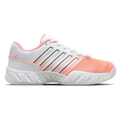 K-Swiss Bigshot Light 4 Women's Tennis Shoe (White/Peach)