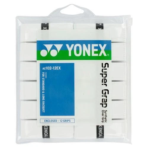 Yonex Super Grap Overgrip 12 Pack (White) 3 Yonex Super Grap Overgrip 12 Pack (White)