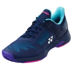 Yonex Power Cushion Sonicage 2 Women's Tennis Shoe (Navy/Blue Purple) 12 Yonex Power Cushion Sonicage 2 Women's Tennis Shoe (Navy/Blue Purple) -Tennipro Store AC SL1365 1