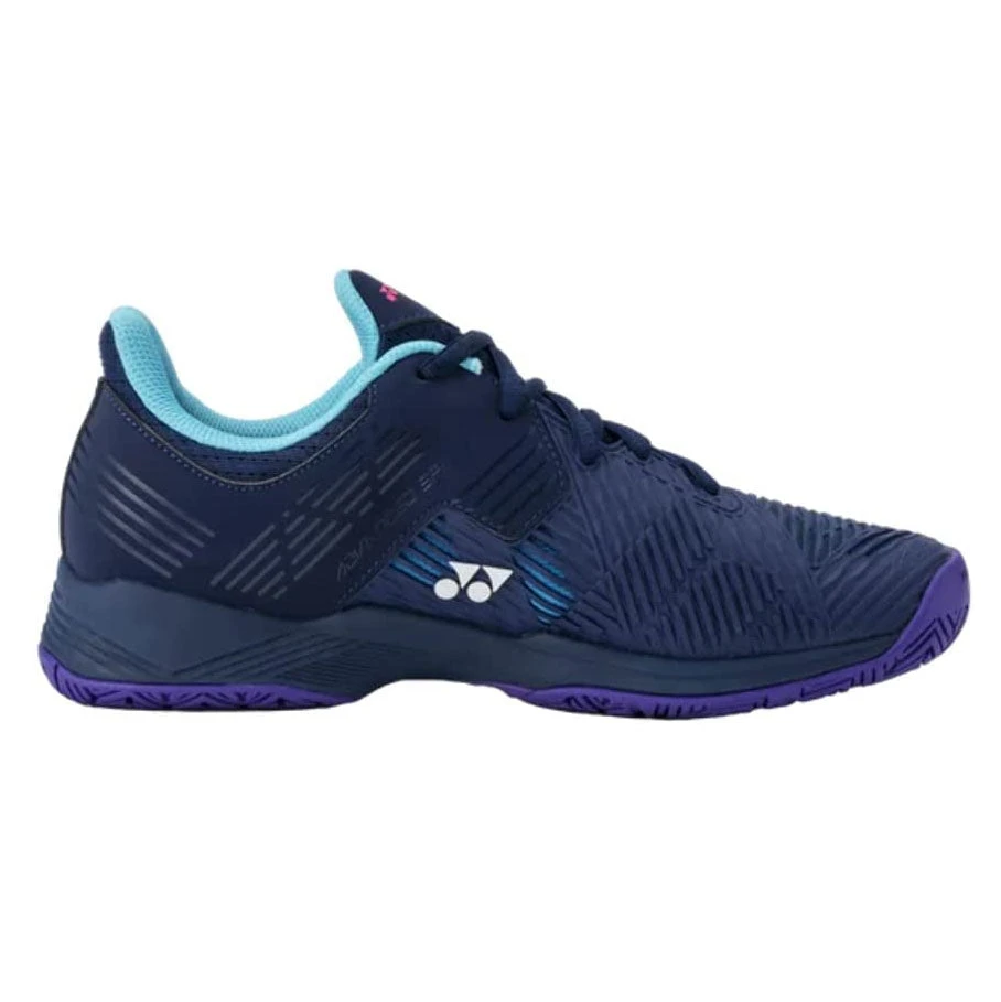 Yonex Power Cushion Sonicage 2 Women's Tennis Shoe (Navy/Blue Purple) 3 Yonex Power Cushion Sonicage 2 Women's Tennis Shoe (Navy/Blue Purple)