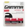 Gamma Supreme Overgrip 3 Pack (Red) -Tennipro Store AGSO Red 3 Pack 01