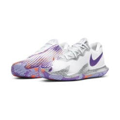 Nike Air Zoom Vapor Cage 4 Women's Tennis Shoe (White/Purple) -Tennipro Store CD0431 103 PHCFH001 3144
