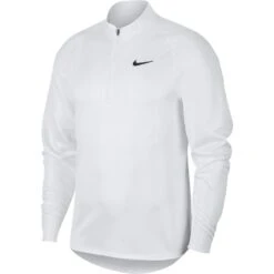 Nike Men's Court Challenger Long Sleeve Top (White/Black) 14 Nike Men's Court Challenger Long Sleeve Top (White/Black) -Tennipro Store CK9822 100 PHSFH001 1000