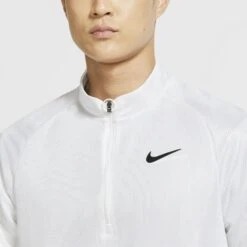 Nike Men's Court Challenger Long Sleeve Top (White/Black) 11 Nike Men's Court Challenger Long Sleeve Top (White/Black) -Tennipro Store CK9822 100 PHSYM001 1000