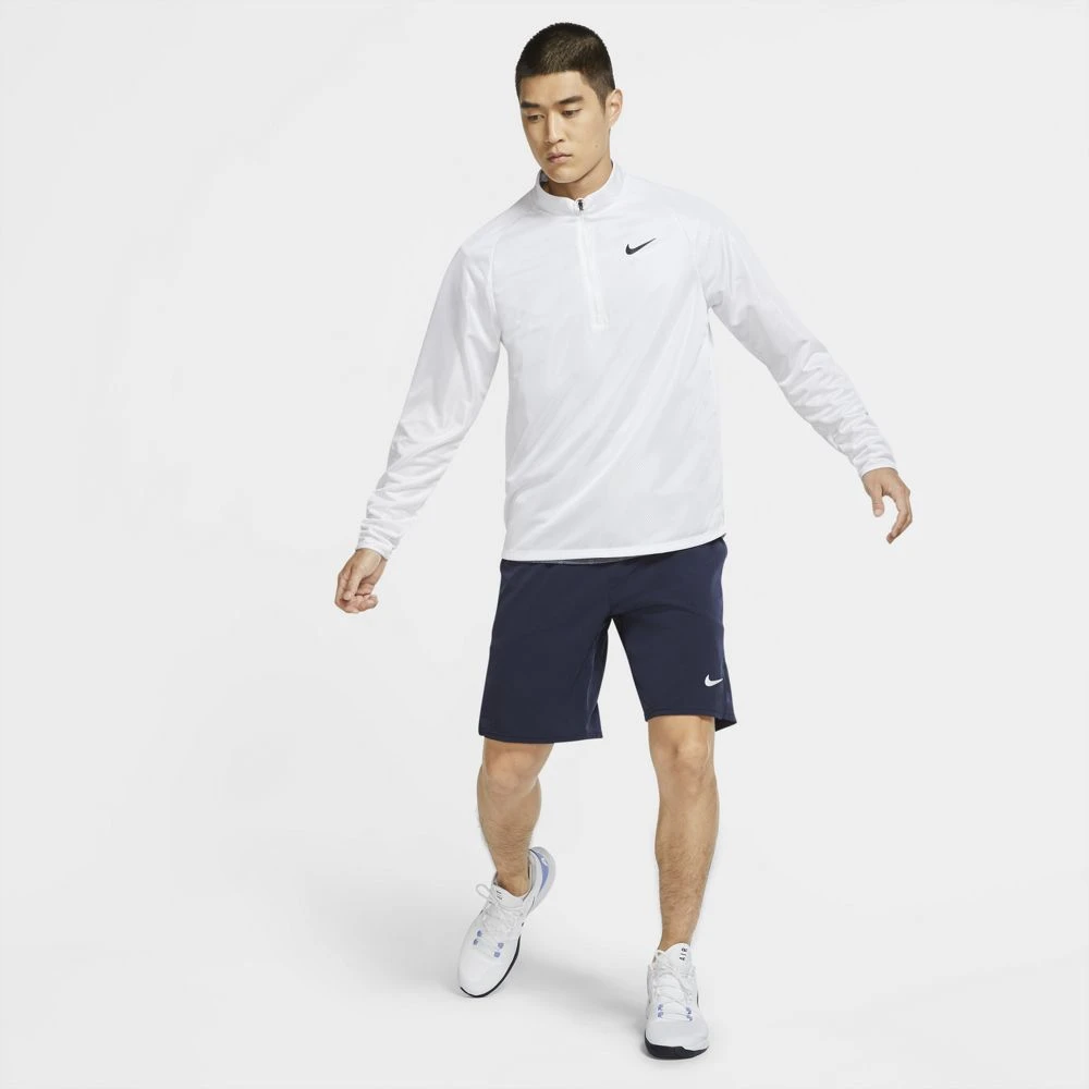 Nike Men's Court Challenger Long Sleeve Top (White/Black) 7 Nike Men's Court Challenger Long Sleeve Top (White/Black) - Image 5