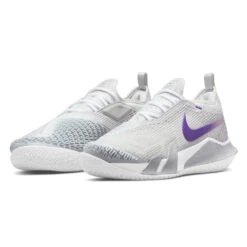 Nike React Vapor NXT Women's Tennis Shoe (Light Grey/Purple/Fuchsia) -Tennipro Store CV0742 024 PHCFH001 3144