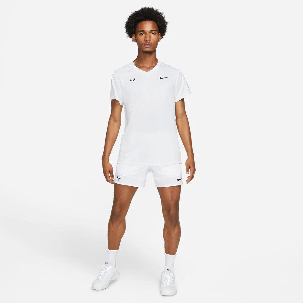 Nike Men's Rafa Dri-FIT Challenger Top (White/Black) 5 Nike Men's Rafa Dri-FIT Challenger Top (White/Black) - Image 3