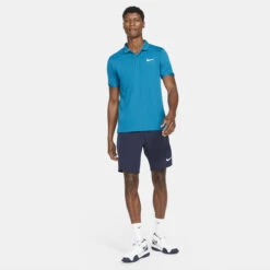 Nike Men's Dri-FIT Victory Polo (Green Abyss/White) 11 Nike Men's Dri-FIT Victory Polo (Green Abyss/White) -Tennipro Store CW6849 301 PHSYM003 3144
