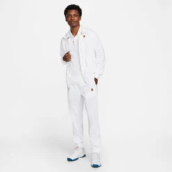 Nike Men's Core Heritage Tennis Jacket (White) -Tennipro Store DC0620 100 PHSYM004 3144