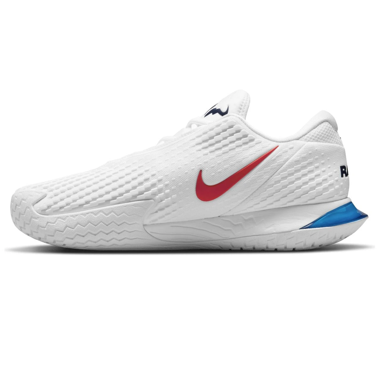 Nike Zoom Vapor Cage 4 Rafa Men's Tennis Shoe (White/Red/Blue) 4 Nike Zoom Vapor Cage 4 Rafa Men's Tennis Shoe (White/Red/Blue) - Image 2