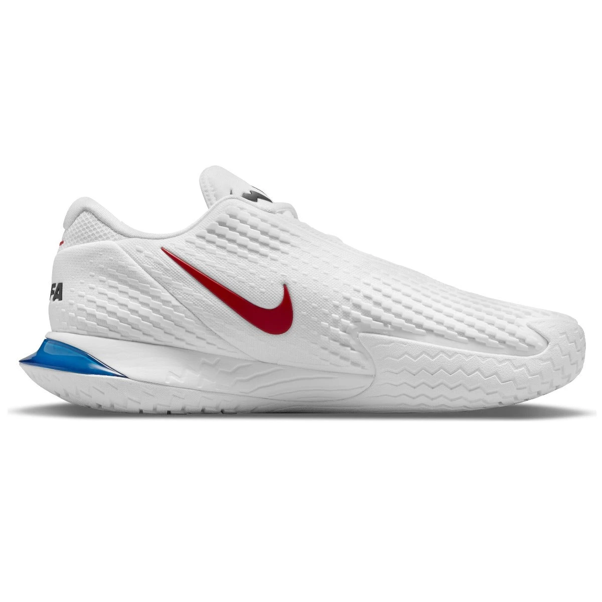 Nike Zoom Vapor Cage 4 Rafa Men's Tennis Shoe (White/Red/Blue) 12 Nike Zoom Vapor Cage 4 Rafa Men's Tennis Shoe (White/Red/Blue) - Image 10