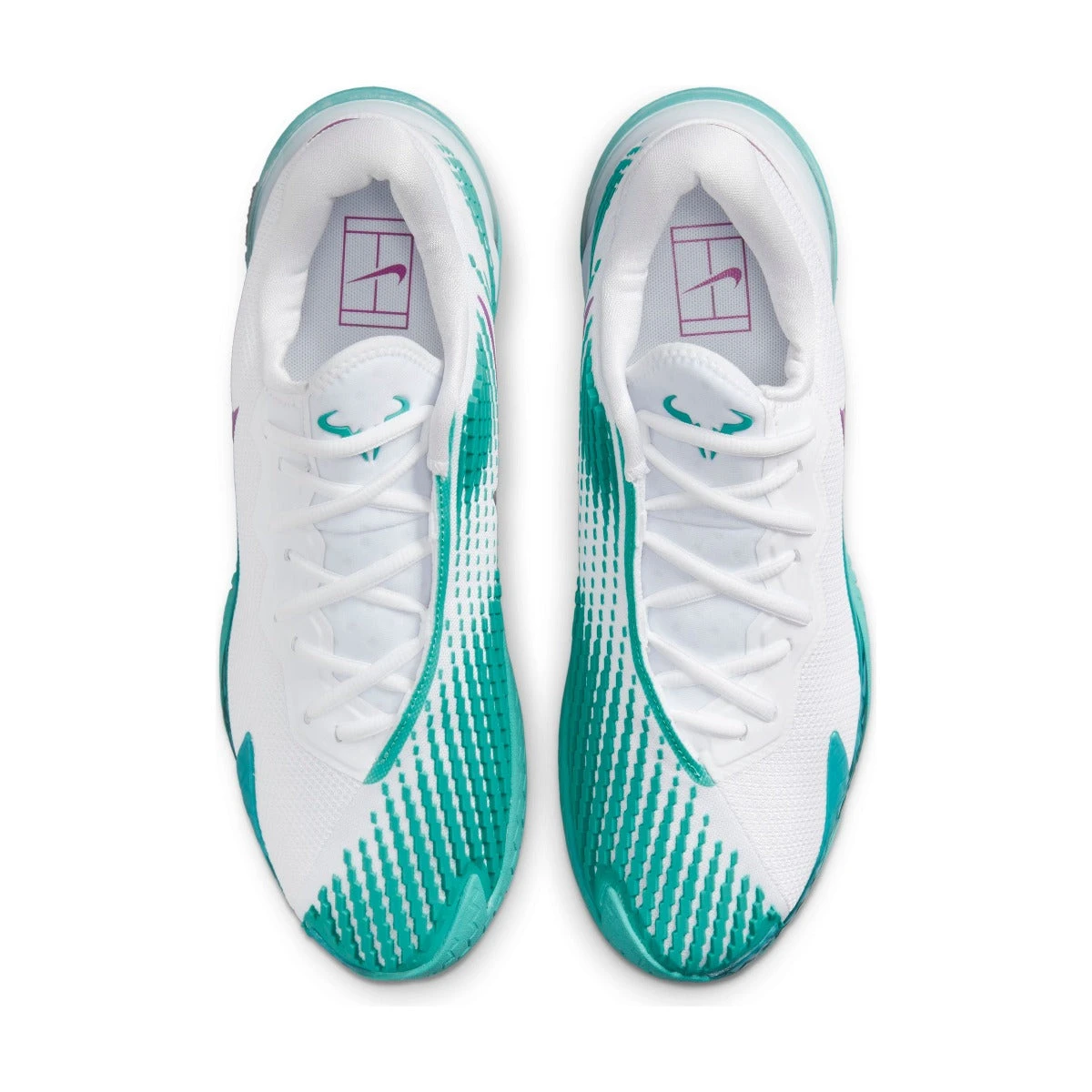 Nike Zoom Vapor Cage 4 Rafa Men's Tennis Shoe (White/Red/Teal) 6 Nike Zoom Vapor Cage 4 Rafa Men's Tennis Shoe (White/Red/Teal) - Image 4
