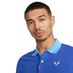 Nike Men's Dri-FIT Rafa Slim Polo (Blue/White) -Tennipro Store DD8532 480 4