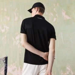 Lacoste Men's Colorblock Breathable Tennis Polo (Black/Blue) -Tennipro Store DH9260 7KE 22