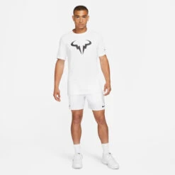 Nike Men's Dri-FIT Rafa Top (White/Black) -Tennipro Store DJ2582 101 PHSYM002 3144