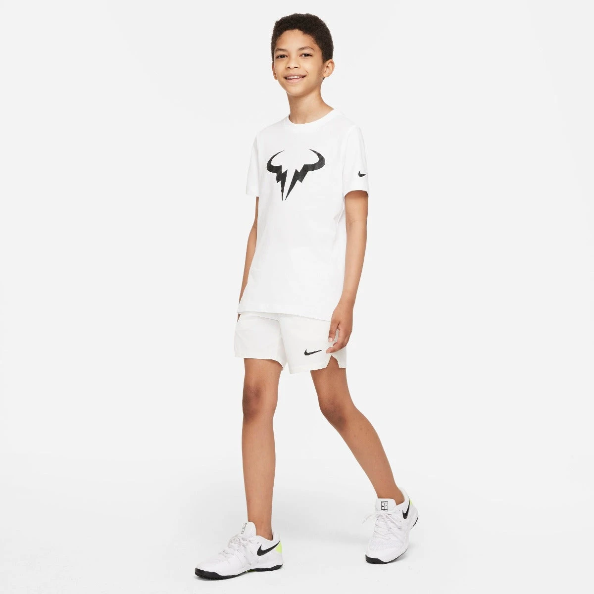Nike Boy's Dri-FIT Rafa Top (White/Black) 7 Nike Boy's Dri-FIT Rafa Top (White/Black) - Image 5