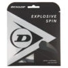 Dunlop Explosive Spin 17/1.25 Tennis String (Black) 2 Dunlop Explosive Spin 17/1.25 Tennis String (Black) -Tennipro Store DT20 10299193 EXPLOSIVE SPIN BLACK 12M SET FRONT JPG