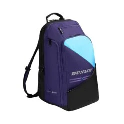 Dunlop FX Performance Backpack (Violet/Cyan) -Tennipro Store DT26 10369992 FX PERFORMANCE BACKPACK Side