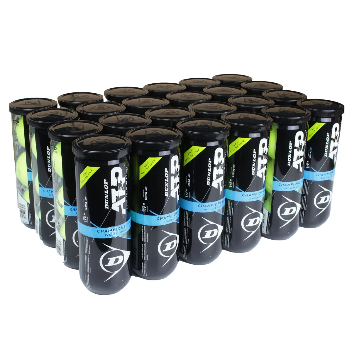 Dunlop ATP Championship Regular Duty Tennis Balls – 24 Can Case 3 Dunlop ATP Championship Regular Duty Tennis Balls – 24 Can Case