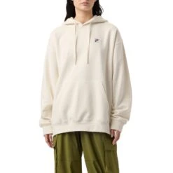 Fila Unisex Classic Relaxed Hoodie (Gardenia) -Tennipro Store FILA COM XLarge TEST LU41E666 920 06 e