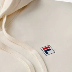 Fila Unisex Classic Relaxed Hoodie (Gardenia) -Tennipro Store FILA COM XLarge TEST LU41E666 920 09 e