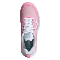 Adidas Defiant Speed Women's Tennis Shoe (Pink/White) -Tennipro Store GV9529 3 FOOTWEAR Photography TopPortraitView transparent