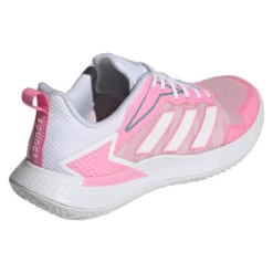 Adidas Defiant Speed Women's Tennis Shoe (Pink/White) -Tennipro Store GV9529 7 FOOTWEAR Photography BackLateralTopView transparent