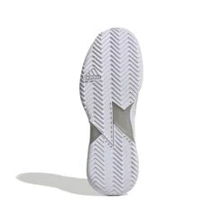 Adidas Adizero Ubersonic 4 Women's Tennis Shoe (White/Silver/Grey) 14 Adidas Adizero Ubersonic 4 Women's Tennis Shoe (White/Silver/Grey) -Tennipro Store GW2513 4 FOOTWEAR Photography BottomView white