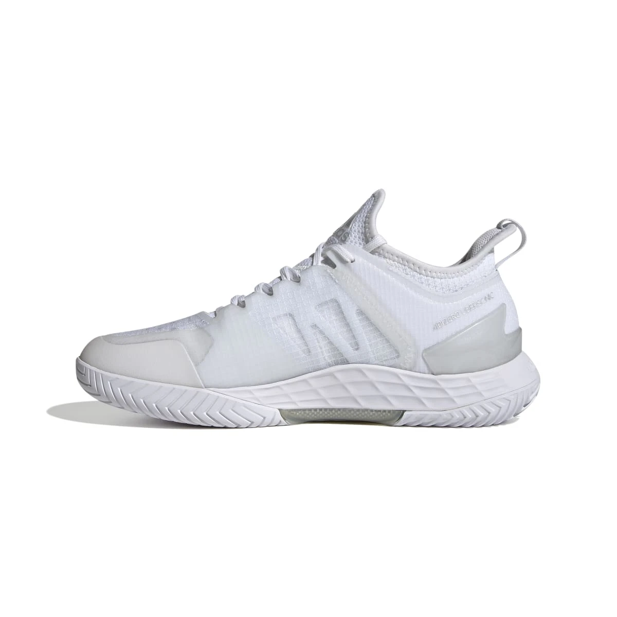 Adidas Adizero Ubersonic 4 Women's Tennis Shoe (White/Silver/Grey) 4 Adidas Adizero Ubersonic 4 Women's Tennis Shoe (White/Silver/Grey) - Image 2