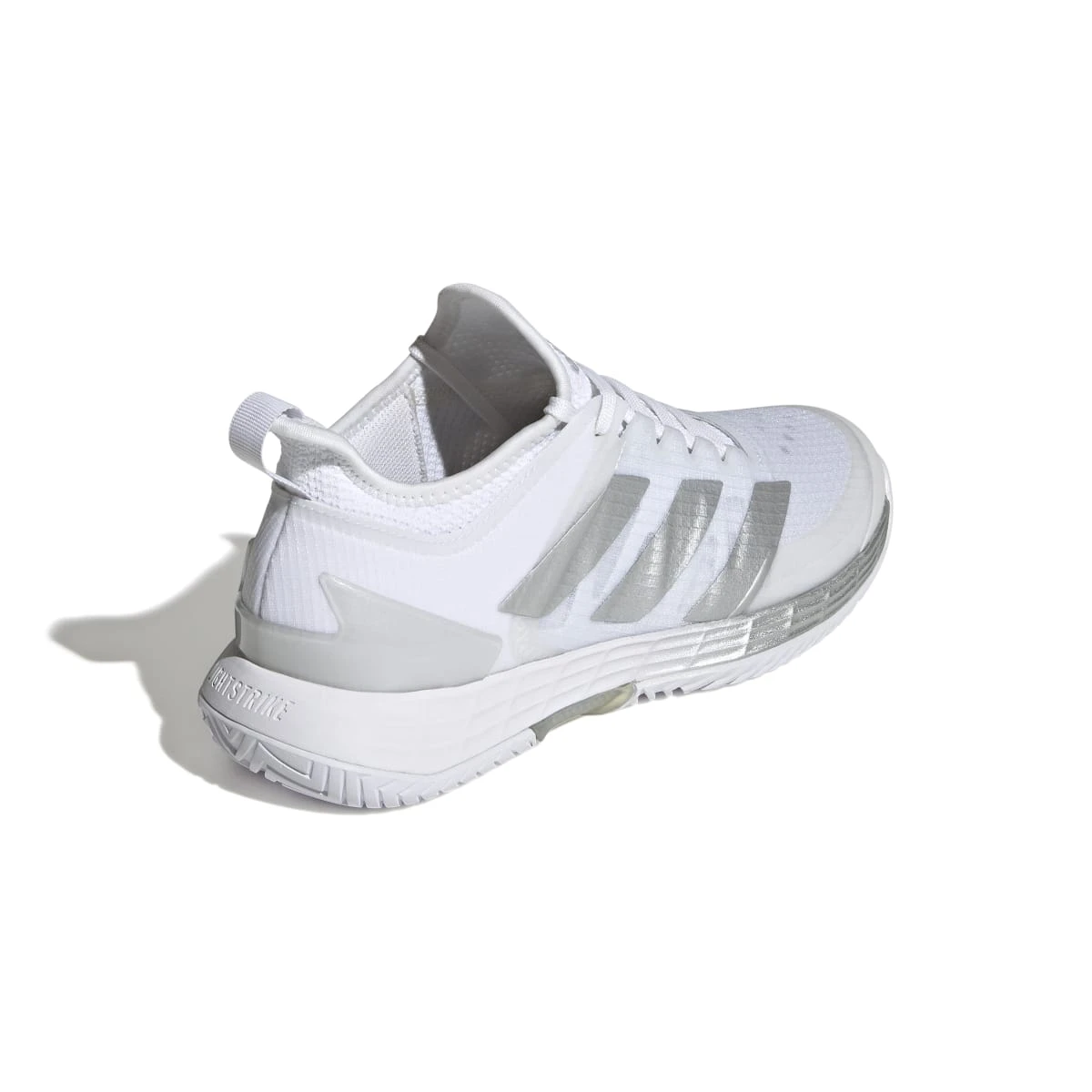 Adidas Adizero Ubersonic 4 Women's Tennis Shoe (White/Silver/Grey) 8 Adidas Adizero Ubersonic 4 Women's Tennis Shoe (White/Silver/Grey) - Image 6