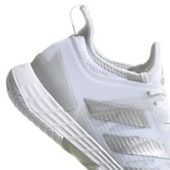 Adidas Adizero Ubersonic 4 Women's Tennis Shoe (White/Silver/Grey) 18 Adidas Adizero Ubersonic 4 Women's Tennis Shoe (White/Silver/Grey) -Tennipro Store GW2513 8 FOOTWEAR Photography DetailView1 white