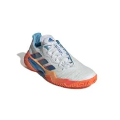 Adidas Barricade Men's Tennis Shoe (Blue/White/Orange) 14 Adidas Barricade Men's Tennis Shoe (Blue/White/Orange) -Tennipro Store GW2963 6 FOOTWEAR Photography FrontLateralTopView white